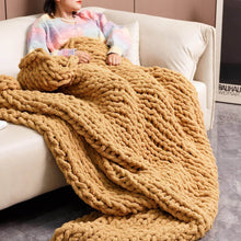 Load image into Gallery viewer, Handmade Chunky Knit Blanket
