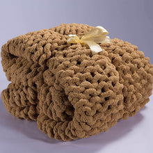 Load image into Gallery viewer, Handmade Chunky Knit Blanket