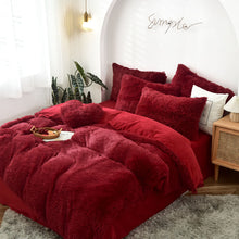 Load image into Gallery viewer, Luxury Plush Shaggy Duvet Cover Set