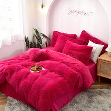 Load image into Gallery viewer, Luxury Plush Shaggy Duvet Cover Set