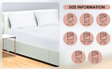 Load image into Gallery viewer, Quilted Fitted Mattress Pad , Elastic Fitted Mattress Protector