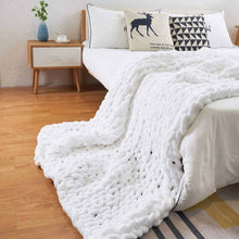 Load image into Gallery viewer, Handmade Chunky Knit Blanket