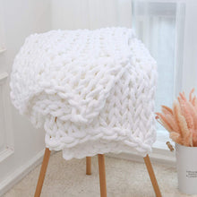 Load image into Gallery viewer, Handmade Chunky Knit Blanket