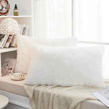Load image into Gallery viewer, 2PCS Plush Shaggy Ultra Soft Pillow Cover