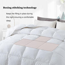 Load image into Gallery viewer, Cotton Quilted White Feather Comforter Filled with Feather & Down ,Luxurious Hotel Bedding Comforter , All Season Down Duvet Insert