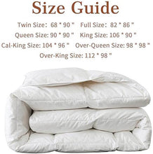 Load image into Gallery viewer, Cotton Quilted White Feather Comforter Filled with Feather & Down ,Luxurious Hotel Bedding Comforter , All Season Down Duvet Insert