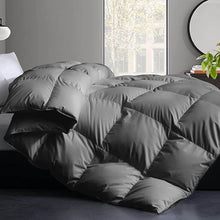 Load image into Gallery viewer, Cotton Quilted White Feather Comforter Filled with Feather & Down ,Luxurious Hotel Bedding Comforter , All Season Down Duvet Insert
