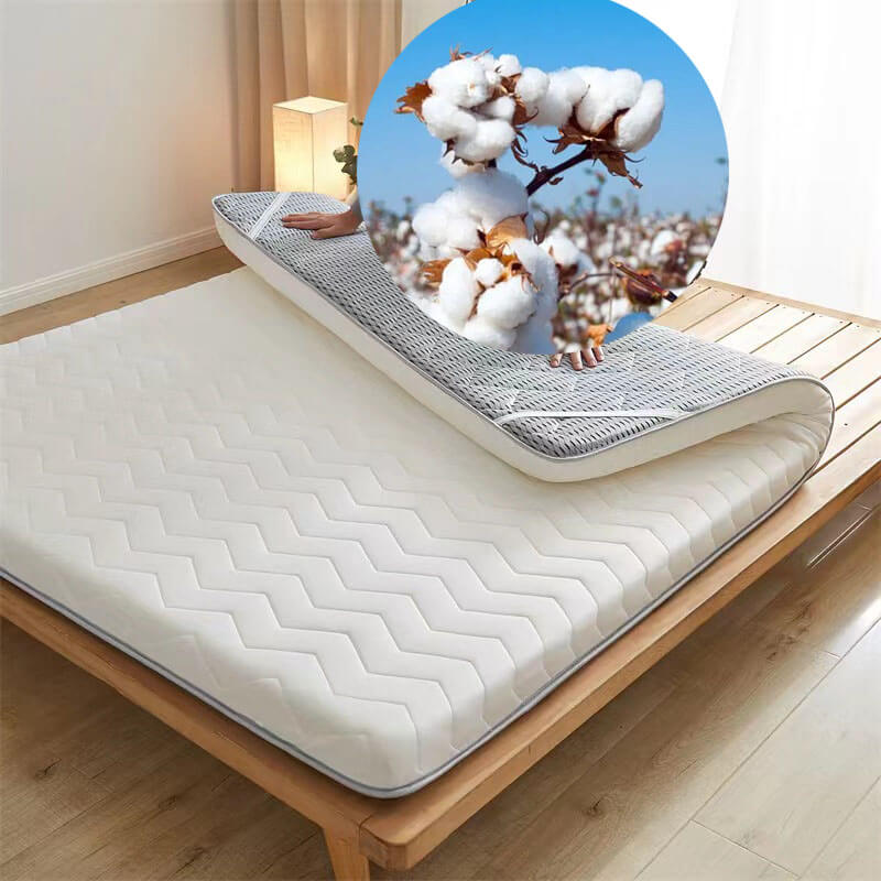 Thicken Cotton Mattress Topper,Foldable Camping Road Trip Floor Futon,Tatami Mat Sleeping Pad