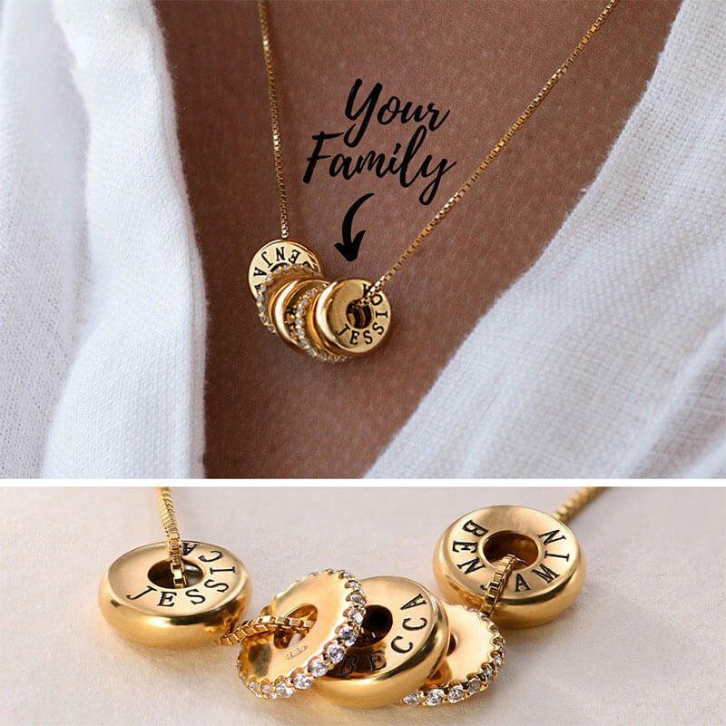 Personalized Family Necklace,