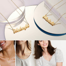Load image into Gallery viewer, Personalized Name Necklace in 14k Gold
