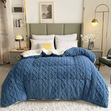 Load image into Gallery viewer, Thicken Lamb Cashmere Blanket Bed Quilt
