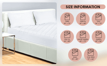 Load image into Gallery viewer, Quilted Fitted Mattress Pad , Elastic Fitted Mattress Protector
