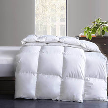 Load image into Gallery viewer, Cotton Quilted White Feather Comforter Filled with Feather &amp; Down ,Luxurious Hotel Bedding Comforter , All Season Down Duvet Insert
